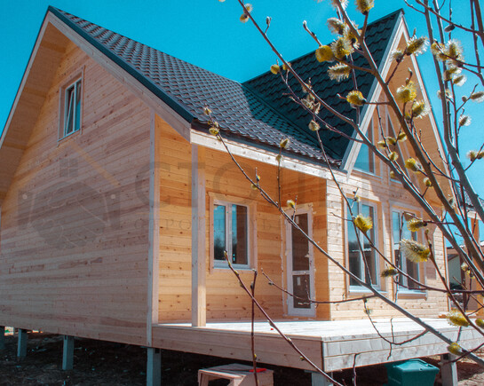 Фото 1 - каркасный зимний дом 10 на 11 по проекту ДК-103 в дер Яльгелево